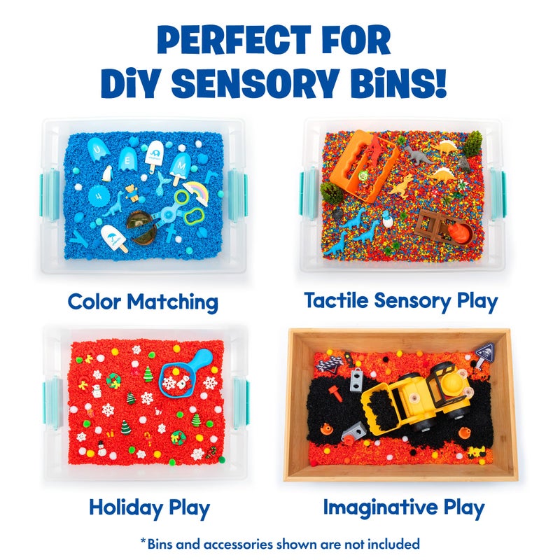 Educational Insights Playfoam Pluffle for Sensory Bins 2-Pack Red & Blue, Ages 3+ - Image 3