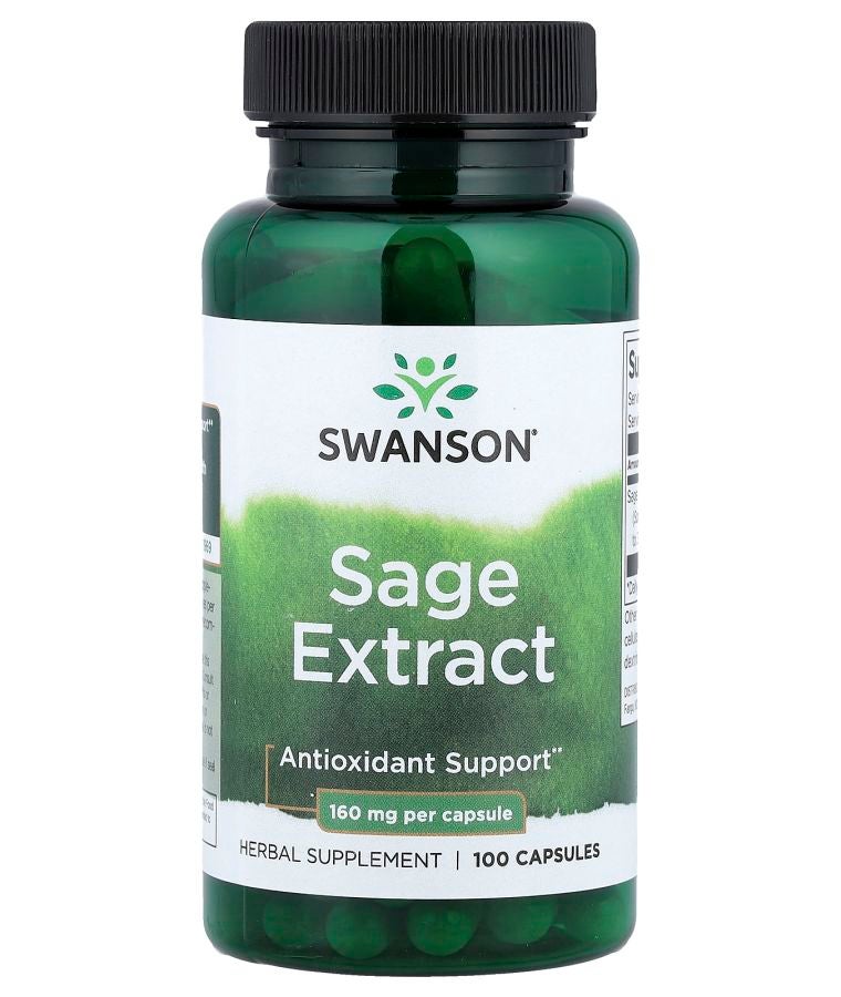 SWANSON مستخلص الميرمية 160 ملغ 100 كبسولة