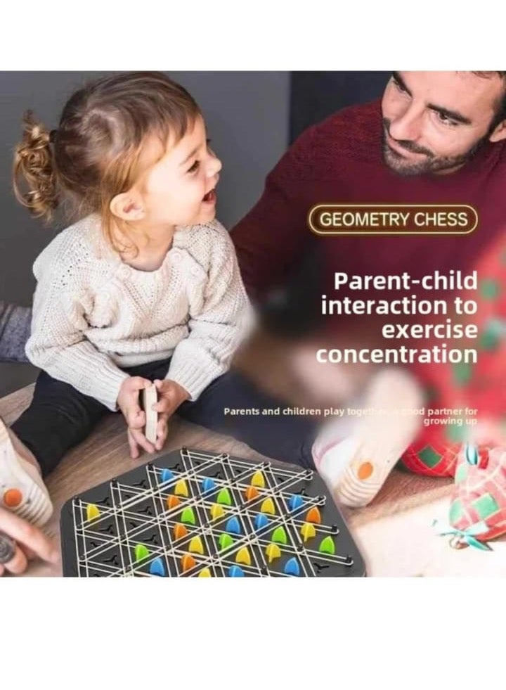 Rubber Band Geometry Chess Educational Puzzle Game – Logical Thinking & Focus Toy for Kids (3+ Years)  - Image 4