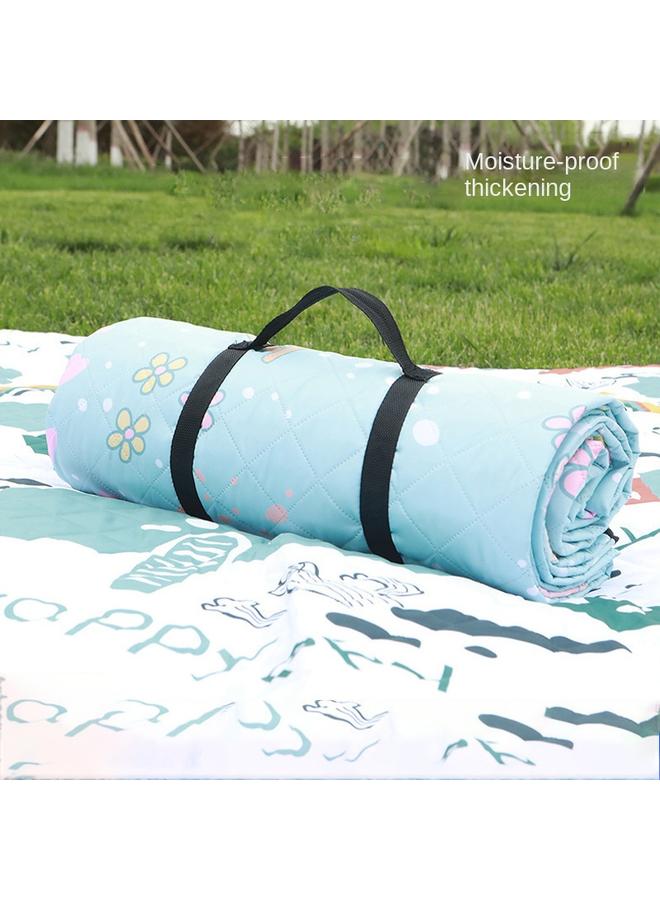 Bluejw Ultrasonic Moisture-proof Mat Thickened Waterproof Portable Outdoor Tent Mat Camping Outing Aluminum Film Oxford Base Picnic Cloth - Image 2