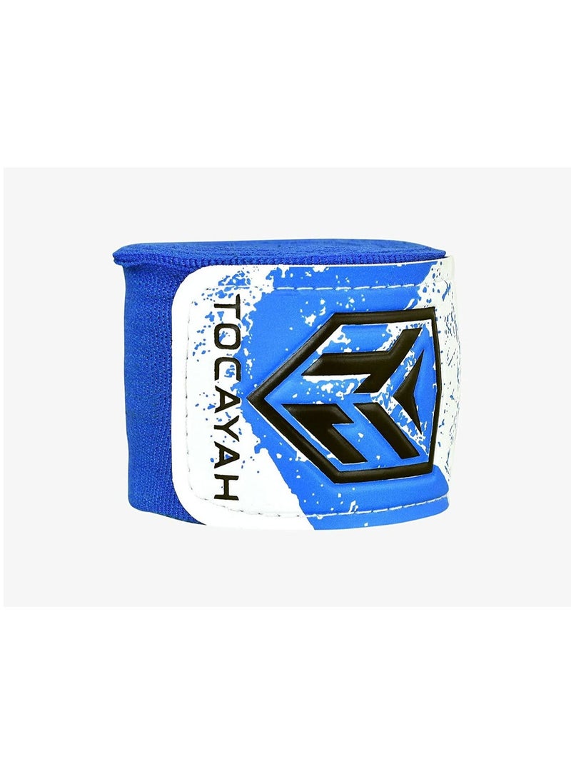 Tocayah Boxing Hand Wraps 4M / 6M – Premium Cotton & Nylon Wrist Support Wraps with Hook & Loop Closure, Breathable & Durable for Boxing, MMA, Muay Thai, Kickboxing, Training & Sparring (Men, Women & Kids) - Image 2