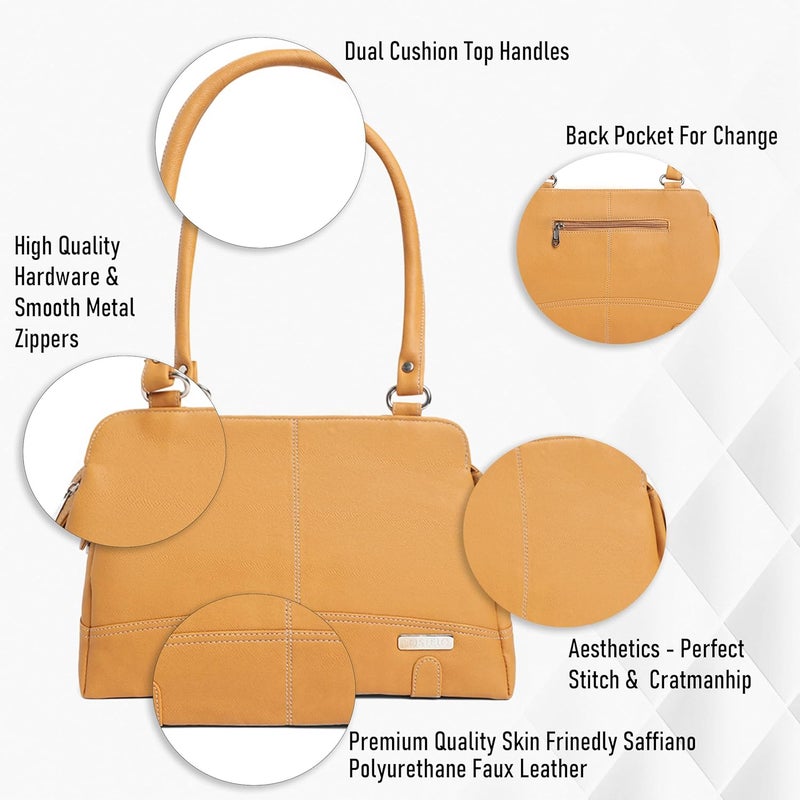Fostelo Women's Helena Satchel Tote Handbag for Women | Ladies Purse | Stylish Shoulder Bag | Gift For Women - Image 2