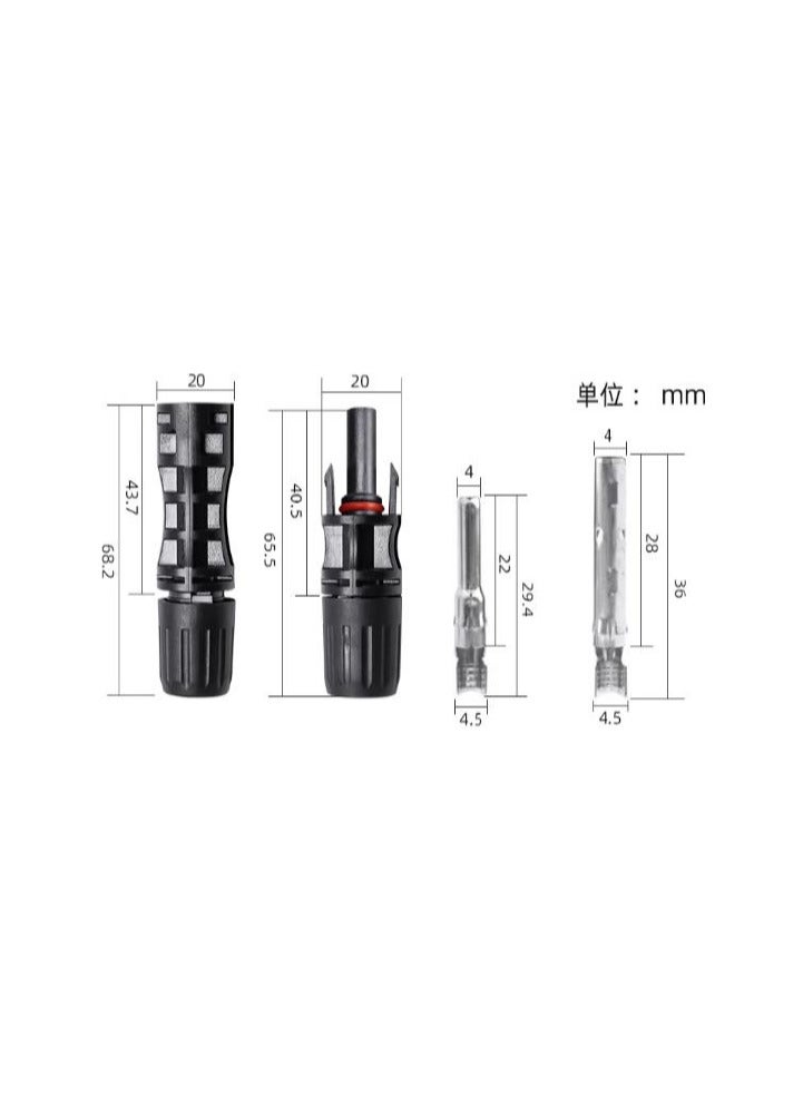 IP67 MC4 Connector Set 1500V 30A - Image 2