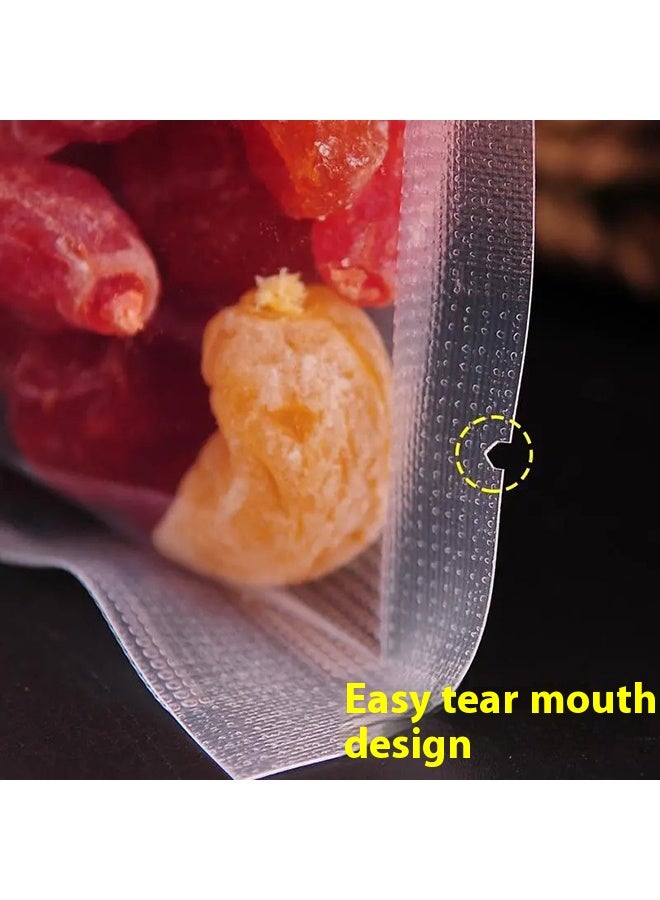 100pcs For All Vacuum Sealers Embossed Vacuum Sealer Kitchen Food Preservation Bags Transparent 12x20cm - Image 3