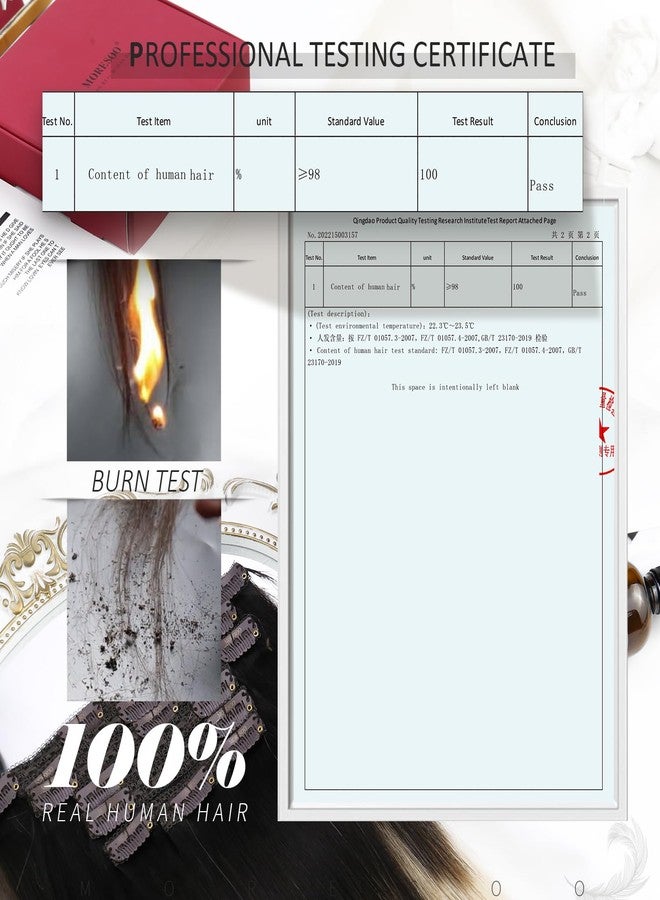 Moresoo Clip in Hair Extensions Remy Double Weft Human Hair Clip in Extensions Straight Hair Extensions for Women Natural Black #1B 7pcs 120g 18inch - Image 5