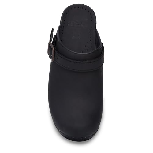 Dansko Ingrid Sling Back Mule Clog for Women - Anti-Fatigue Rocker Bottom Promotes Forward Foot Motion - Premium Leather Uppers for Long-Lasting Wear Black 10.5-11 M US - Image 2