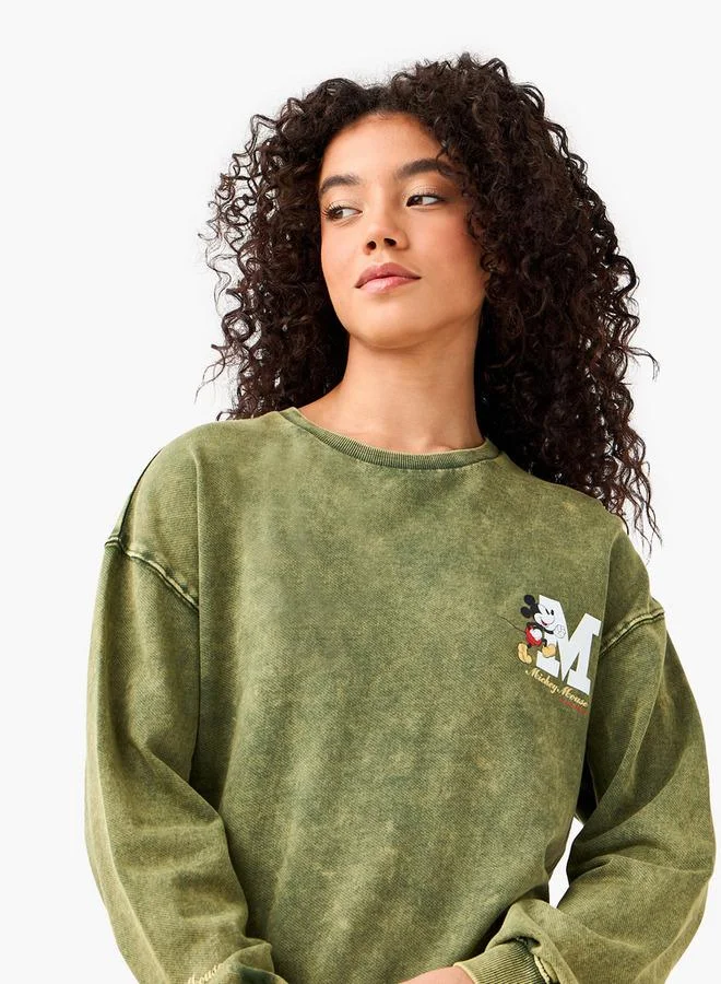 اس بي كاركترز Relaxed Fit Sweatshirt with Mickey Mouse Print