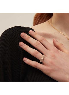 ORELIA LONDON Pearl Encrusted Domed Ring  - Image 2