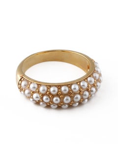 ORELIA LONDON Pearl Encrusted Domed Ring  - Image 1