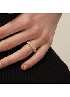 ORELIA LONDON Pearl Encrusted Domed Ring  - Image 5