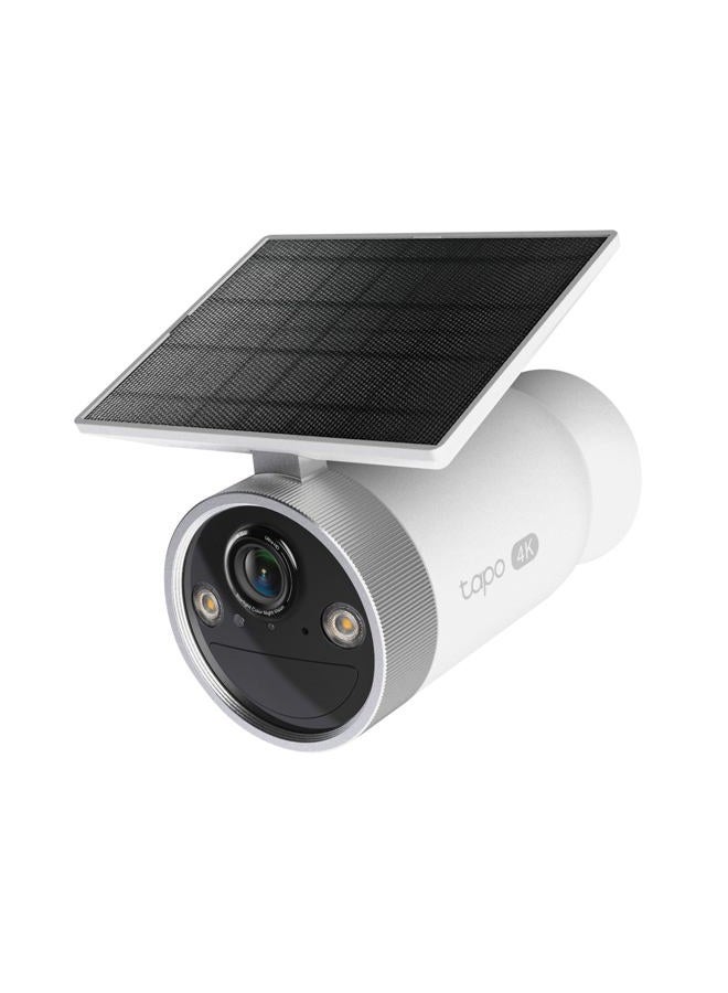 tapo 4K Outdoor Battery Camera Wireless, Security Camera with Integrated Solar Panel, Person/Vehicle/Pet Detection, Works w/Alexa & Google Assistant, Color Night Vision, SD/Cloud Storage, C465 - Image 1