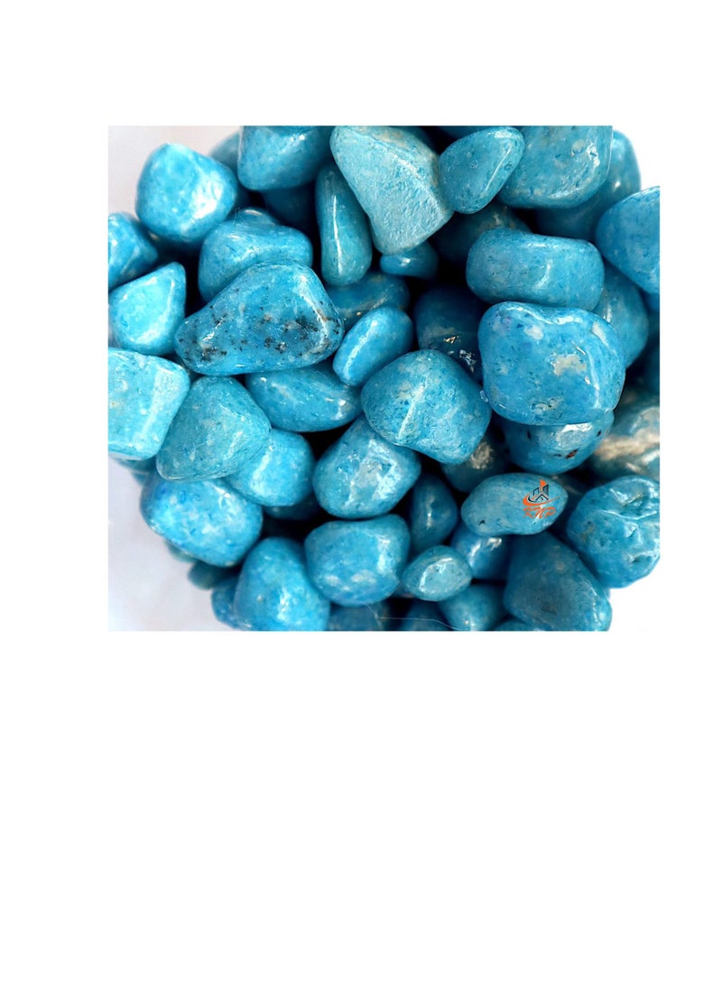 كنب حوض الحصى المطلي باللون الفيروزي - Image 1