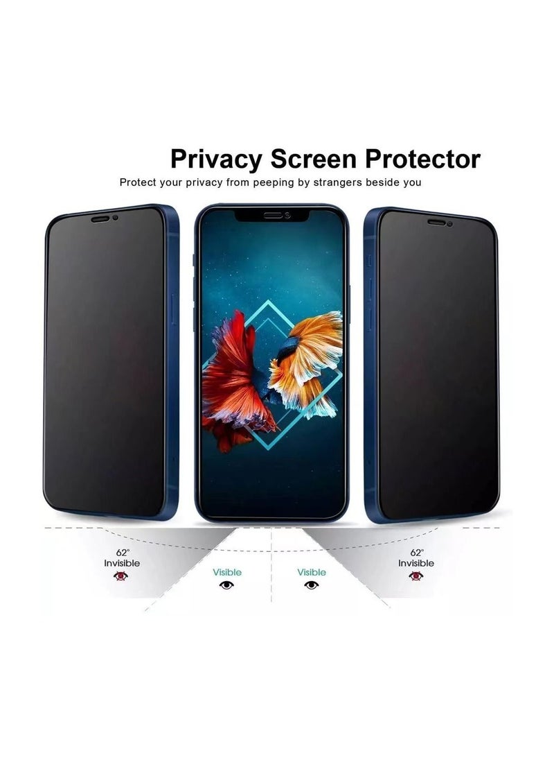 Houmt - iPhone 14 Plus and 13 Pro Max Privacy Protector 9H Hardness Anti-Scratch Bubble Free Resistant Tempered Glass Anti-Spy Protector - Image 1
