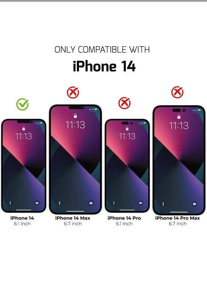 Houmt - iPhone 14 Plus and 13 Pro Max Privacy Protector 9H Hardness Anti-Scratch Bubble Free Resistant Tempered Glass Anti-Spy Protector - Image 1