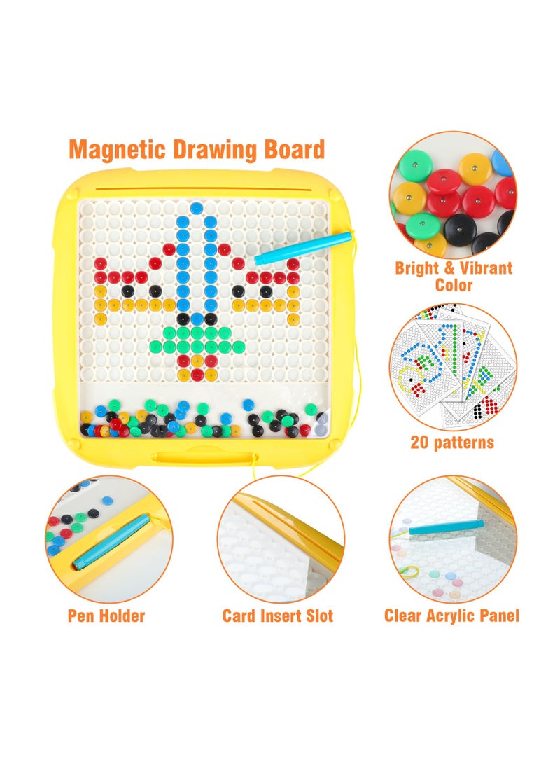 XiuWoo 2 in1 Magnetic Color and Number Maze & Drawing Board, Dual Side Montessori Toys for 3+ Years Old, Magnet Color Sorting Learning Counting Puzzle, Educational Birthday Gift for 3-5 Boys Girls - Image 4