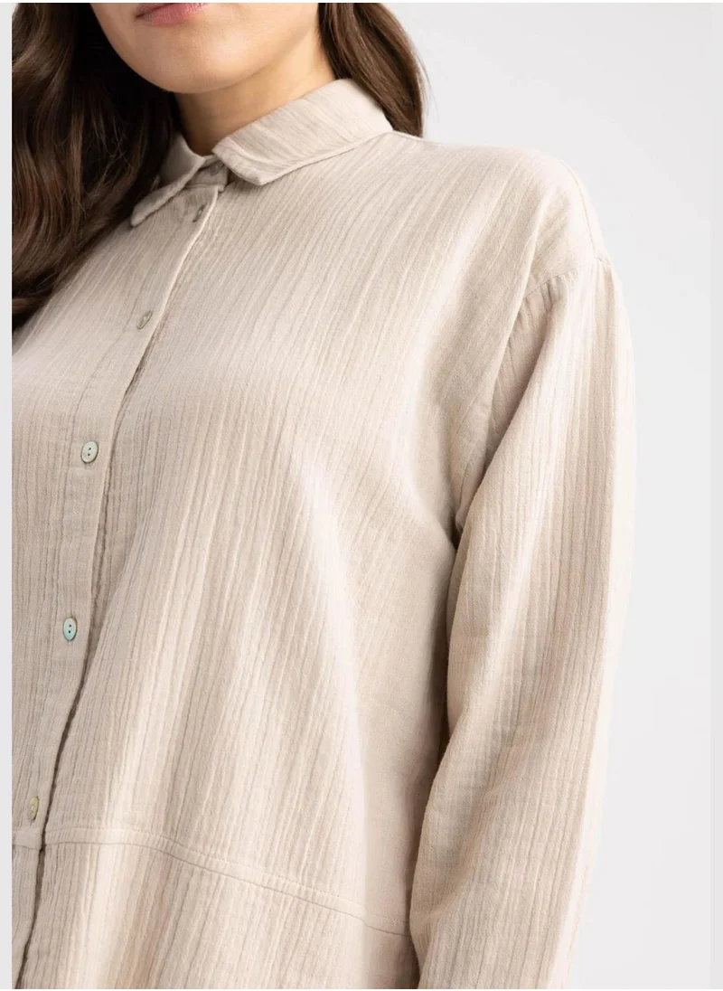 ديفاكتو Woman Woven Long Sleeve Tunic