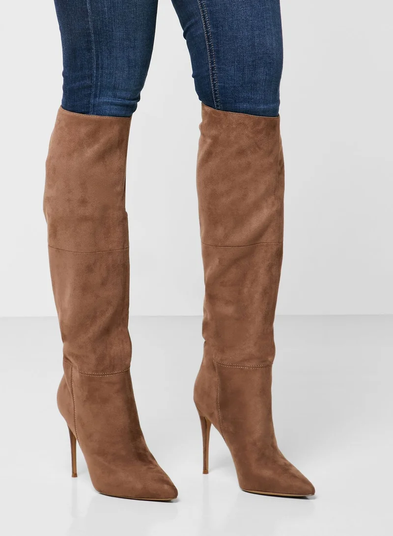 STEVE MADDEN Dakota Mid Heel Knee Boot