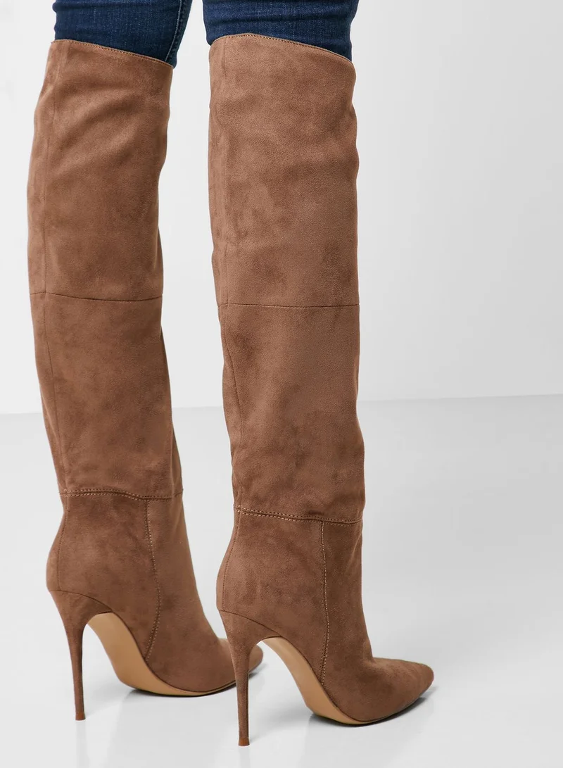 STEVE MADDEN Dakota Mid Heel Knee Boot