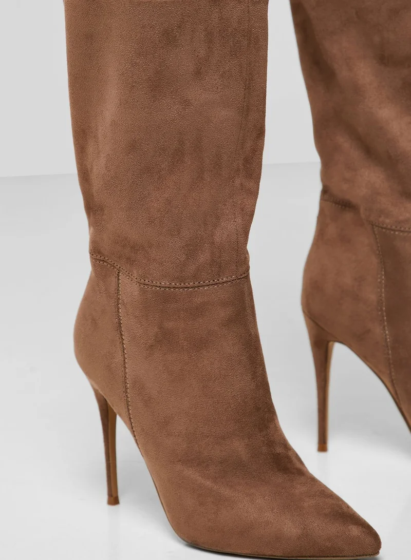 STEVE MADDEN Dakota Mid Heel Knee Boot