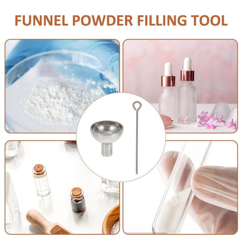 Stainless Steel Mini Funnel Set 5pcs for Essential Oils Powder and Laboratory Use - Image 5