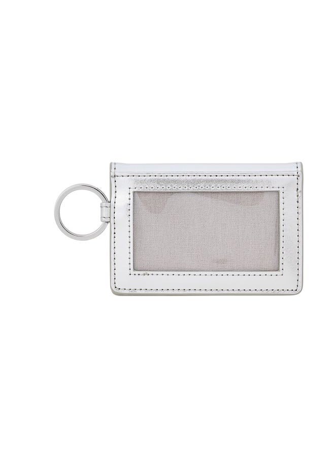 Oventure Keychain Wallet – Slim Leather ID Case with Key Ring | Compact, Stylish & Giftable Card Holder for Women, Silver, Compact - Image 5