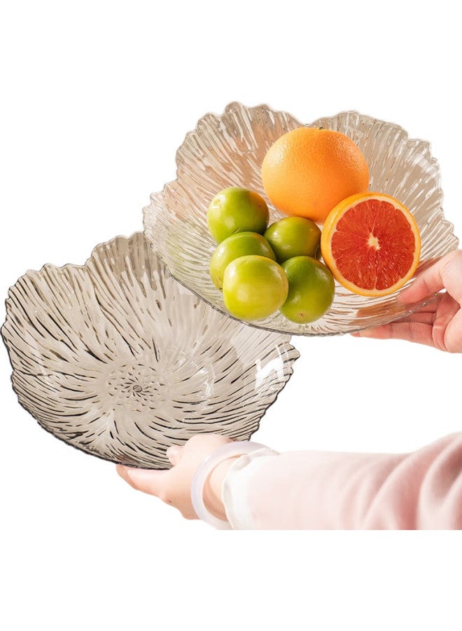 Caizhi Fruit Plate For Home Living Room, Luxurious Candy Nuts Snacks Dried Fruit Storage Tray, Transparent Ice Fruit Plate Cz6855 - Image 3
