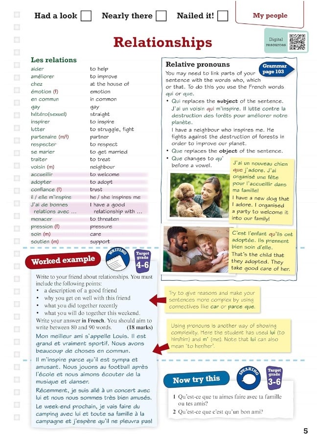 null - Pearson Revise Edexcel GCSE French: Revision Guide incl. audio, quiz & video content - for 2026, 2027 exams (new specification) - Image 1