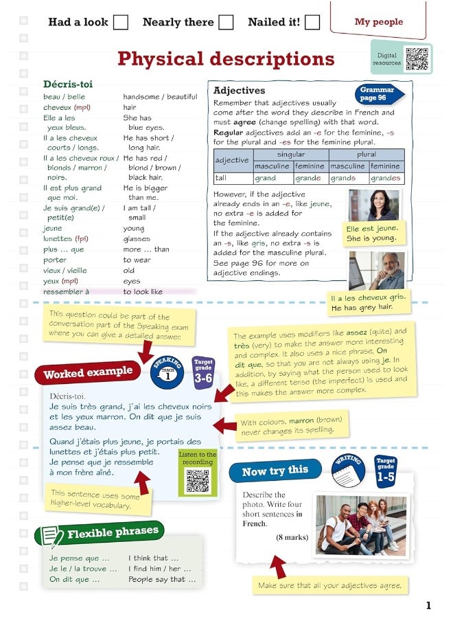 null - Pearson Revise Edexcel GCSE French: Revision Guide incl. audio, quiz & video content - for 2026, 2027 exams (new specification) - Image 1