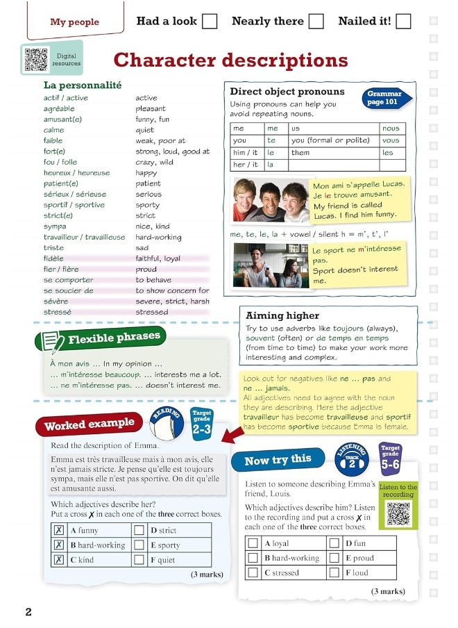 null - Pearson Revise Edexcel GCSE French: Revision Guide incl. audio, quiz & video content - for 2026, 2027 exams (new specification) - Image 1