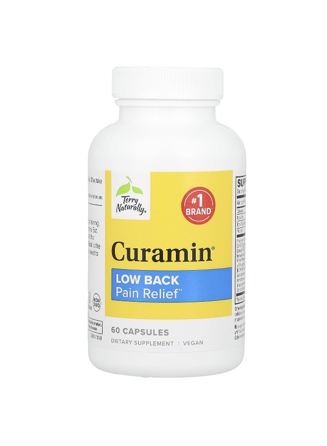 Terry Naturally Terry Naturally, Curamin, Low Back Pain Relief, 60 Capsules - Image 3