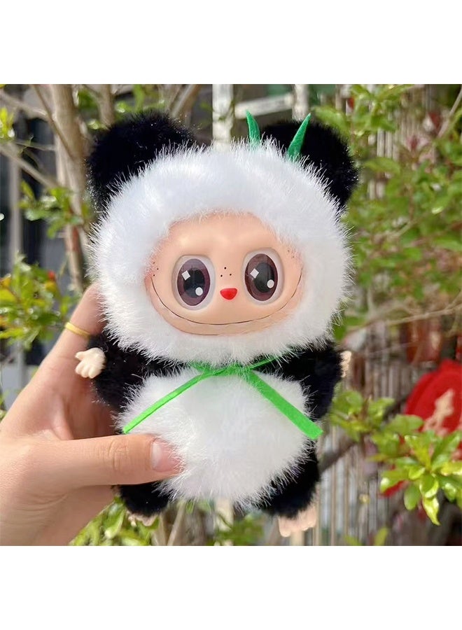 Labubu Qute series vinyl plush doll pendant labubu figure ornament doll, Collectible Toy Set for Desk Accessories, Qute Panda  - Image 2