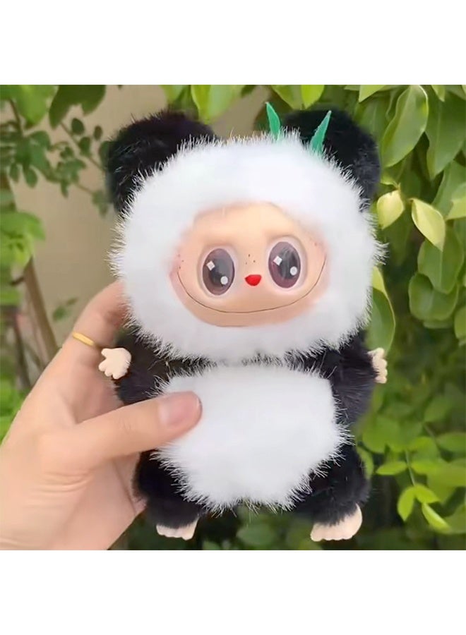 Labubu Qute series vinyl plush doll pendant labubu figure ornament doll, Collectible Toy Set for Desk Accessories, Qute Panda  - Image 3