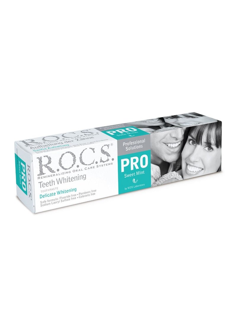 Rocs Pro Sweet Mint Toothpaste 75ml - Image 2