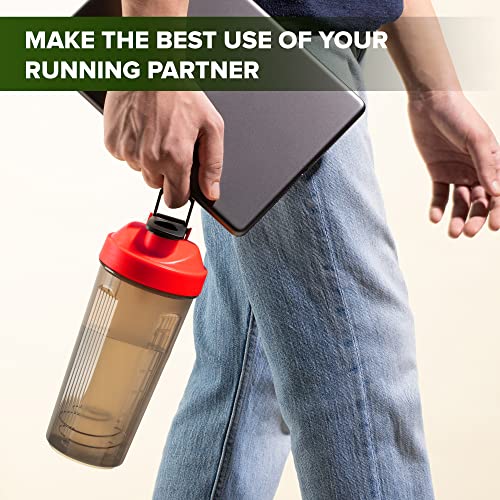 SAND DUNE Set of 1, 900 ml Each Red Unbreakable Shaker/Sipper Pet Bottle, 100% Leakproof, BPA-Free Blender Bottle, Ideal for Water, Whey Protein, Preworkout, Shakes - Image 2