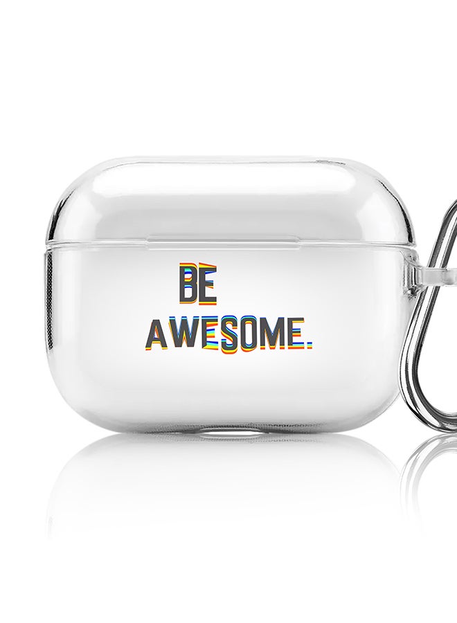 Stylizedd Classic Clear printed Case for Apple AirPods Pro 2nd Generation Thin Transparent Cover [Designed for Apple AirPods Pro 2nd Generation] - Be awesome - Image 1