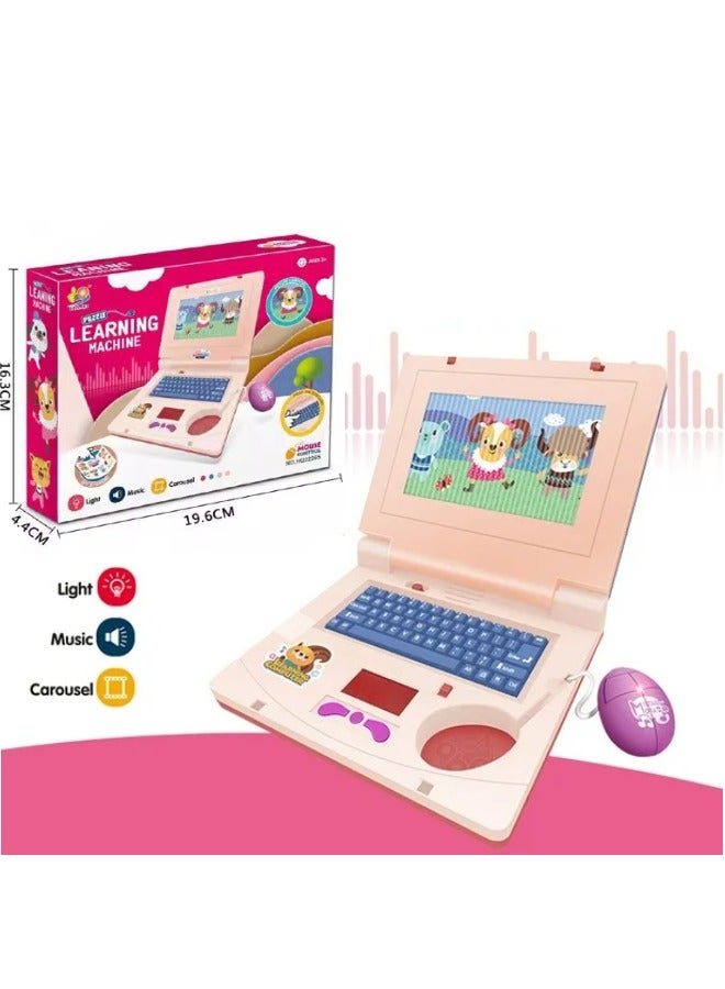 Kids Learning Laptop, Plastic High Simulation Educational Learning Computer Toy For Early Learning Toddler - Image 1