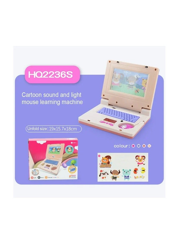 Kids Learning Laptop, Plastic High Simulation Educational Learning Computer Toy For Early Learning Toddler - Image 2