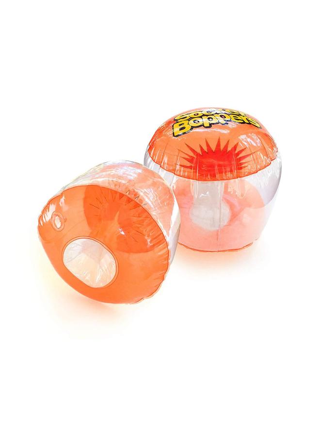 Transparent Boxing Gloves PVC Inflatable Gloves Boxing Gloves Outdoor Expansion Training Utensils-Color:Orange-Specifications:28*30.5CM  - Image 2