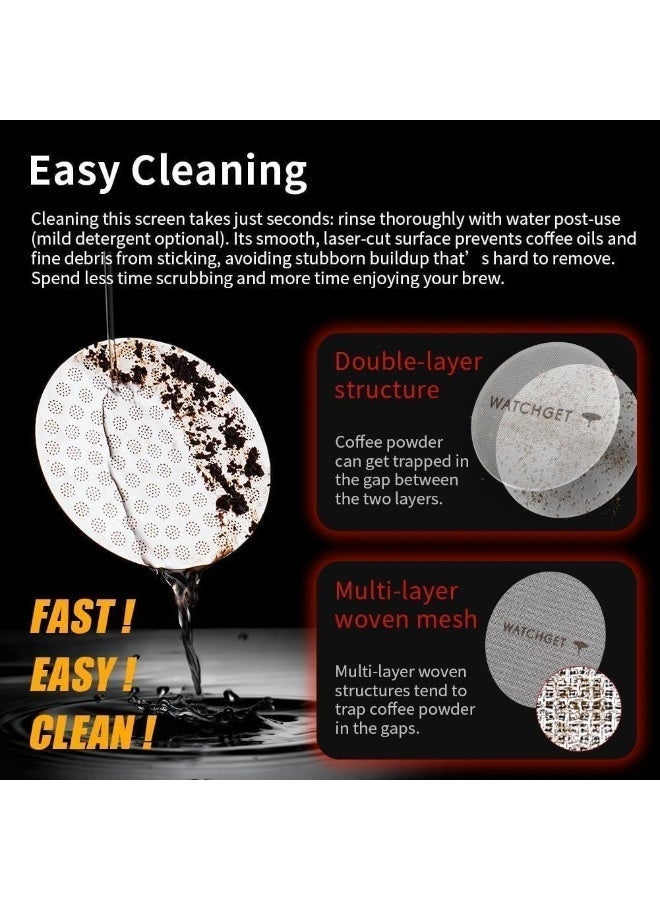 Coffee espresso competition bottom shower screen delonghi 51mm - Image 3