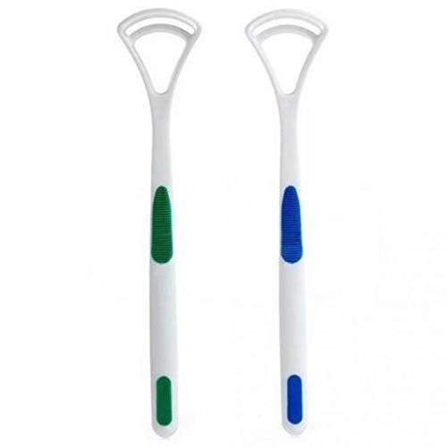 PMK E Store Tongue Cleaner Brush Scraper Oral Tongue Cleaner for Adults & Kids | Easy to use - Multicolor Pack of 2 - Image 1