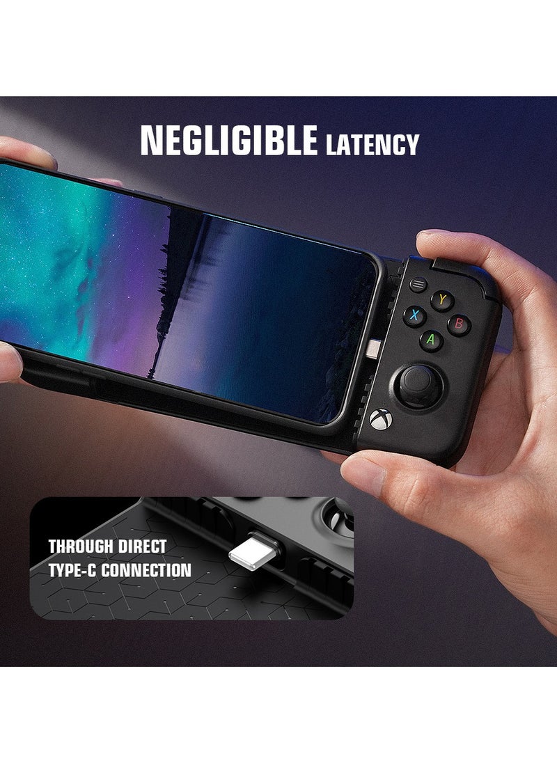General - Classic Gamepad GameSir X2 Pro-Xbox Mobile Game Controller for Android Phone Type-C (100-179mm) Phone Controller for Play Xbox Game Pass, Xcloud, Apex, Stadia, Luna-Mappable Back Buttons-Passthrough Charging Black - Image 1