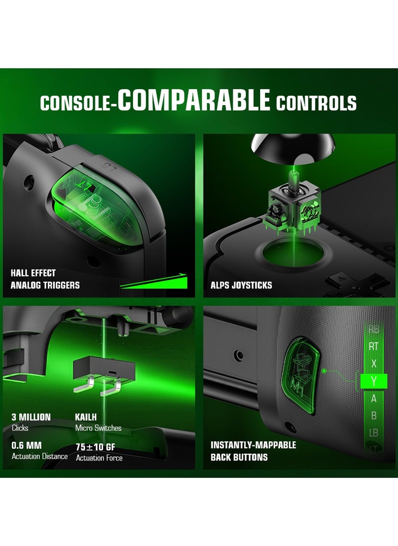 General - Classic Gamepad GameSir X2 Pro-Xbox Mobile Game Controller for Android Phone Type-C (100-179mm) Phone Controller for Play Xbox Game Pass, Xcloud, Apex, Stadia, Luna-Mappable Back Buttons-Passthrough Charging Black - Image 1