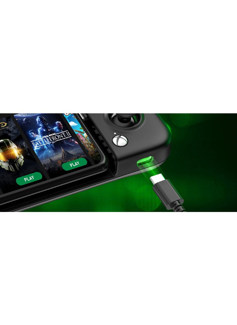 General - Classic Gamepad GameSir X2 Pro-Xbox Mobile Game Controller for Android Phone Type-C (100-179mm) Phone Controller for Play Xbox Game Pass, Xcloud, Apex, Stadia, Luna-Mappable Back Buttons-Passthrough Charging Black - Image 1