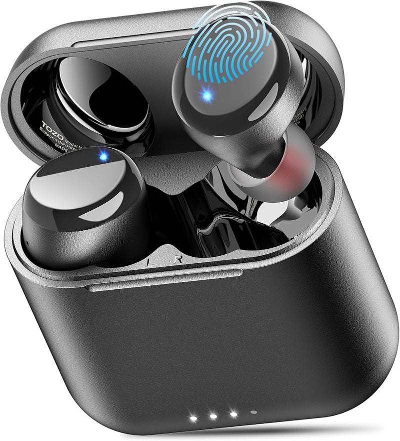 TOZO T6 Wireless Earbuds, Bluetooth 5.3 Ear Buds, Stereo Sound in Ear Headphones, 50 Hours Playtime, Wireless Charging Case, APP Customizable EQs, IPX8 Waterproof Earphones - Image 1