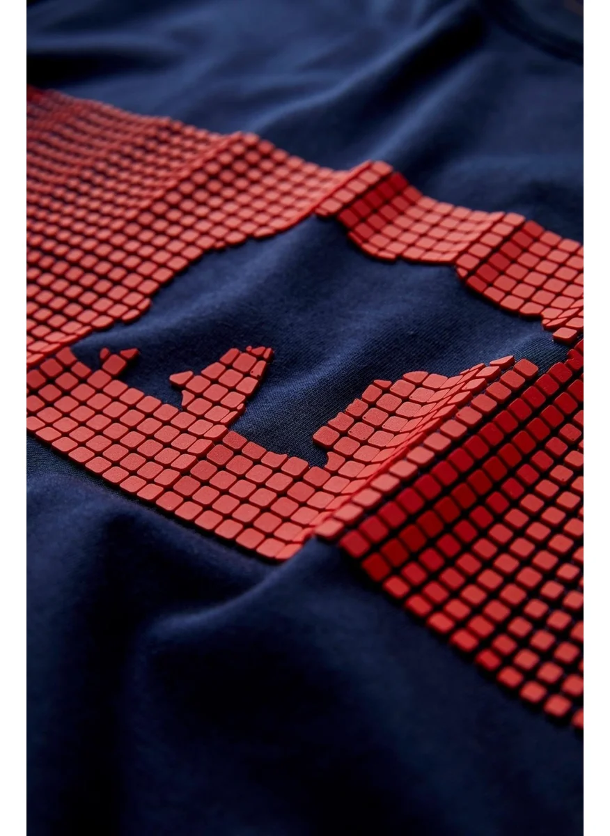 باد بير FANCY T-SHIRT Navy Blue Men's T-Shirt 20.01.07.024-C07