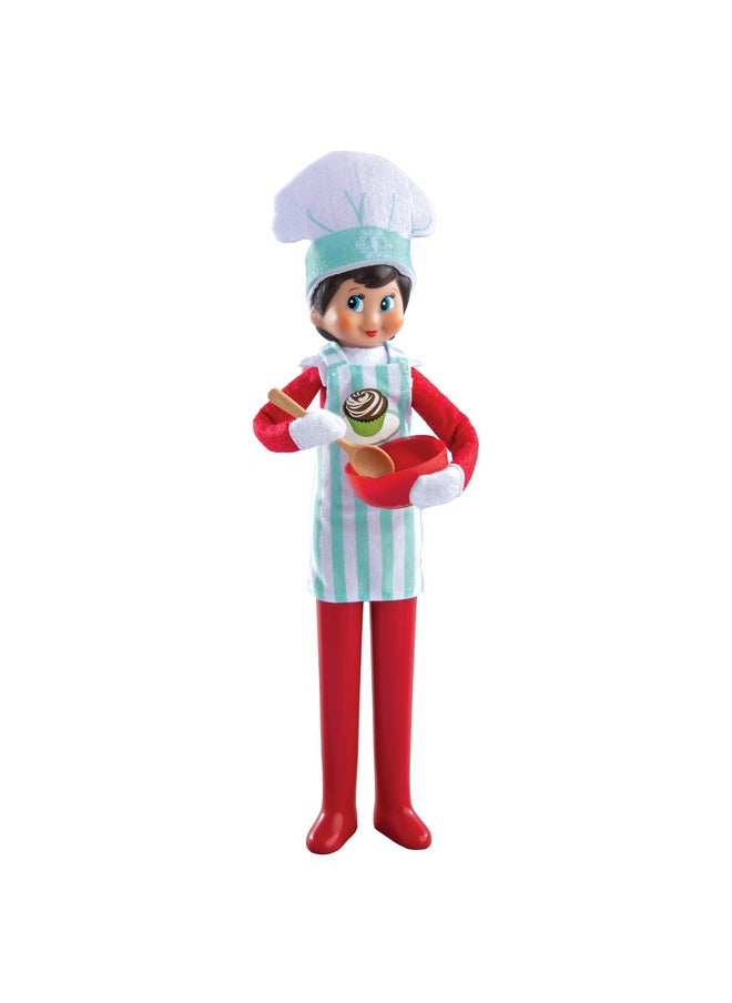 The Elf on the Shelf - The Elf on the Shelf MagiFreez Christmas Chef Set for Your Scout Elf - Includes Magical Standing Pants, elf- Sized Chef’s hat and Apron, Bowl and Spoon and Flour and Sugar Boxes. - Image 1