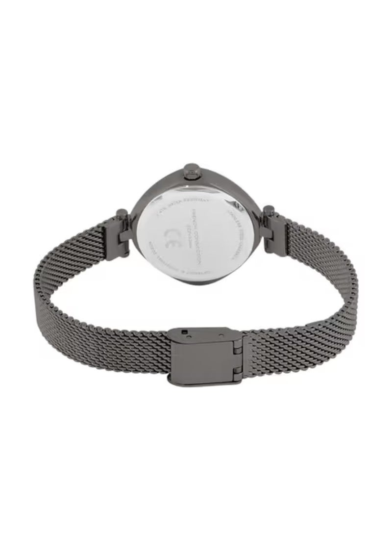 French Connection ساعة نسائية أنالوج بمينا مزخرفة وستانلس ستيل FCP45GNM - Image 3