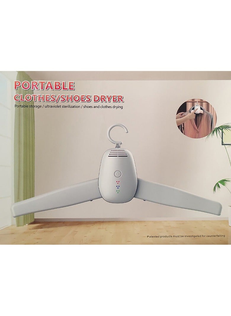 Raxoom Travel Mini Dryer for Clothes, Portable Clothes Dryer Rack with Removable Clothes Hanger and Shoe Dryer, 2 Levels of Hot Air Drying, Electric Dryer. - Image 2