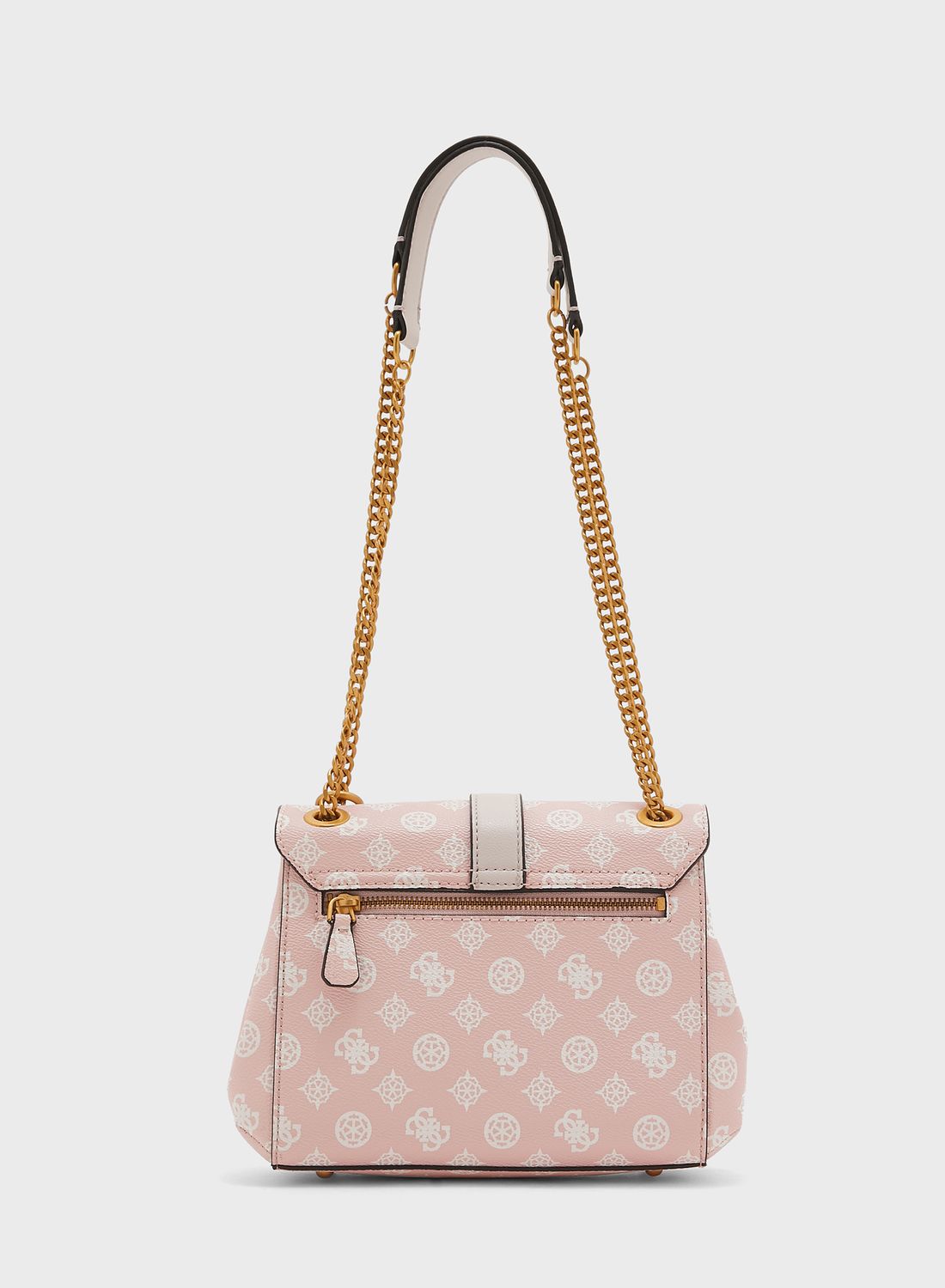 Buy GUESS Pink Logo Briana Convertible Flap Cross Body Bag for