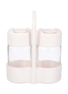 Generic Glass Salt and Pepper Set, 2 Pieces with Stand, 67ml  - Image 1